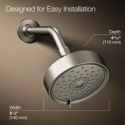 Three-function showerhead, 2.5 gpm