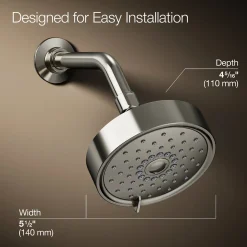 Three-function showerhead, 2.5 gpm