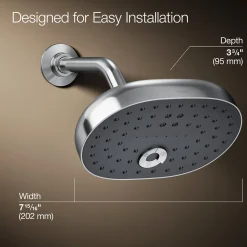 Three-function showerhead, 1.75 gpm