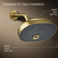 Three-function showerhead, 1.75 gpm