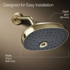 Three-function showerhead, 1.75 gpm