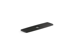 Three-hole kitchen faucet escutcheon