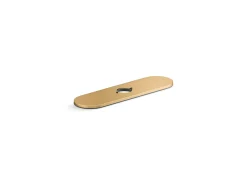 Three-hole kitchen faucet escutcheon