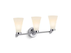 Three-light sconce
