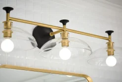 Three-light sconce