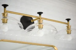 Three-light sconce