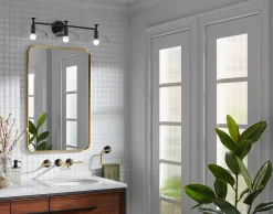 Three-light sconce