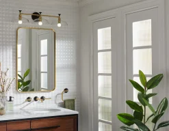 Three-light sconce