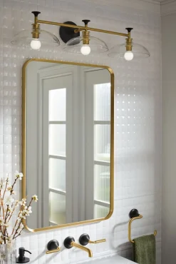 Three-light sconce