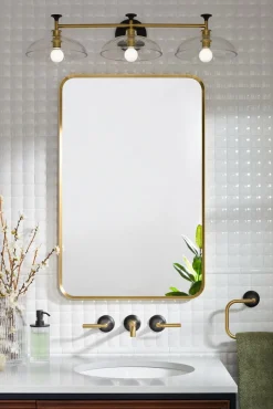 Three-light sconce