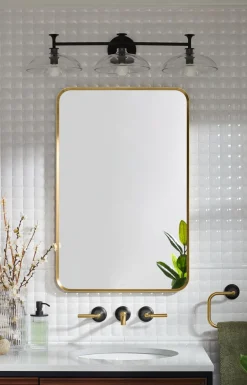 Three-light sconce