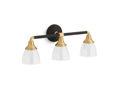 Three-light sconce