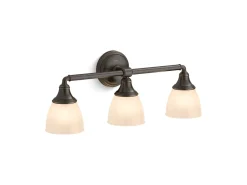 Three-light sconce
