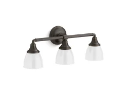 Three-light sconce