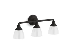 Three-light sconce