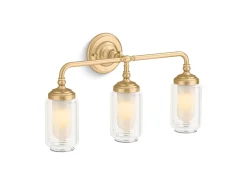 Three-light sconce