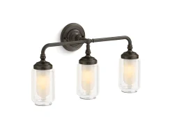 Three-light sconce
