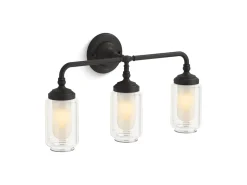 Three-light sconce