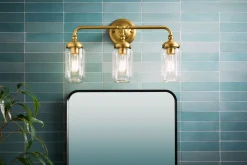 Three-light sconce