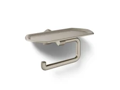 Toilet paper holder with tray