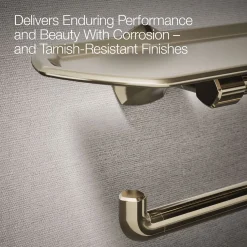 Toilet paper holder with tray