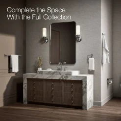 Toilet paper holder with tray