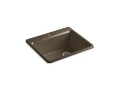 25" top-mount single-bowl kitchen sink