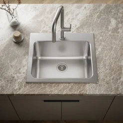 25" top-mount single-bowl utility sink