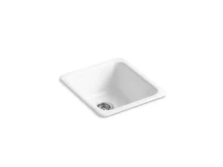 17" top-/undermount single-bowl bar sink