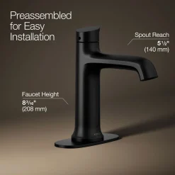 Touchless bathroom sink faucet, 1.2 gpm