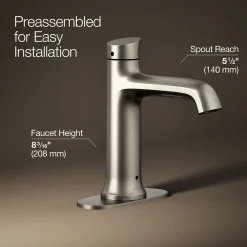 Touchless bathroom sink faucet, 1.2 gpm