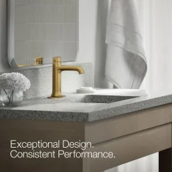 Touchless bathroom sink faucet, 1.2 gpm