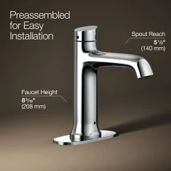 Touchless bathroom sink faucet, 1.2 gpm
