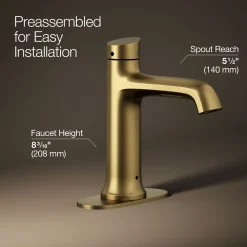 Touchless bathroom sink faucet, 1.2 gpm