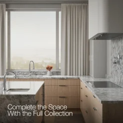Touchless pull-down kitchen sink faucet with three-function sprayhead