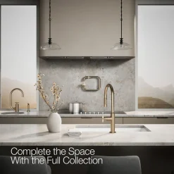 Touchless pull-down kitchen sink faucet with two-function sprayhead