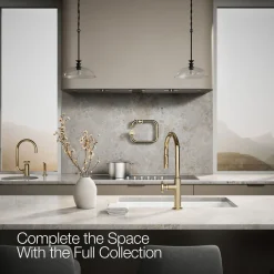 Touchless pull-down kitchen sink faucet with two-function sprayhead