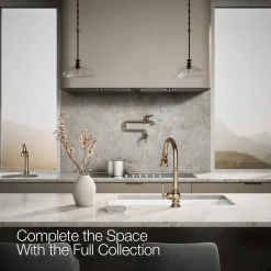 Touchless pull-down kitchen sink faucet with three-function sprayhead