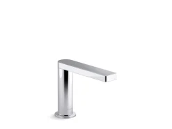 Touchless single-hole lavatory faucet with Kinesis® sensor technology and temperature mixture, AC-powered, 0.5 gpm