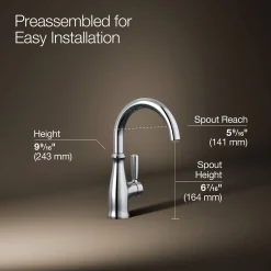 Traditional beverage faucet
