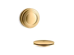 Traditional push-button bath drain trim