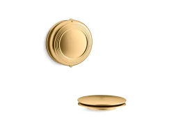 Traditional rotary-turn bath drain trim