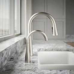 Transitional beverage faucet