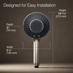 Two-function handshower with all-in-one cleansing device, 1.75 gpm