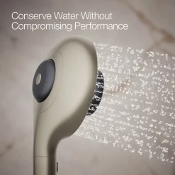 Two-function handshower with all-in-one cleansing device, 1.75 gpm