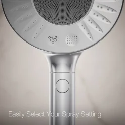 Two-function handshower with all-in-one cleansing device, 1.75 gpm