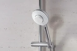 Two-function handshower with all-in-one cleansing device, 1.75 gpm