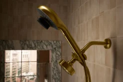 Two-function handshower with all-in-one cleansing device, 1.75 gpm
