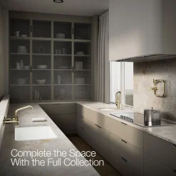 Two-hole wall-mount bridge kitchen sink faucet