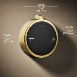 Two-outlet bath/shower digital control